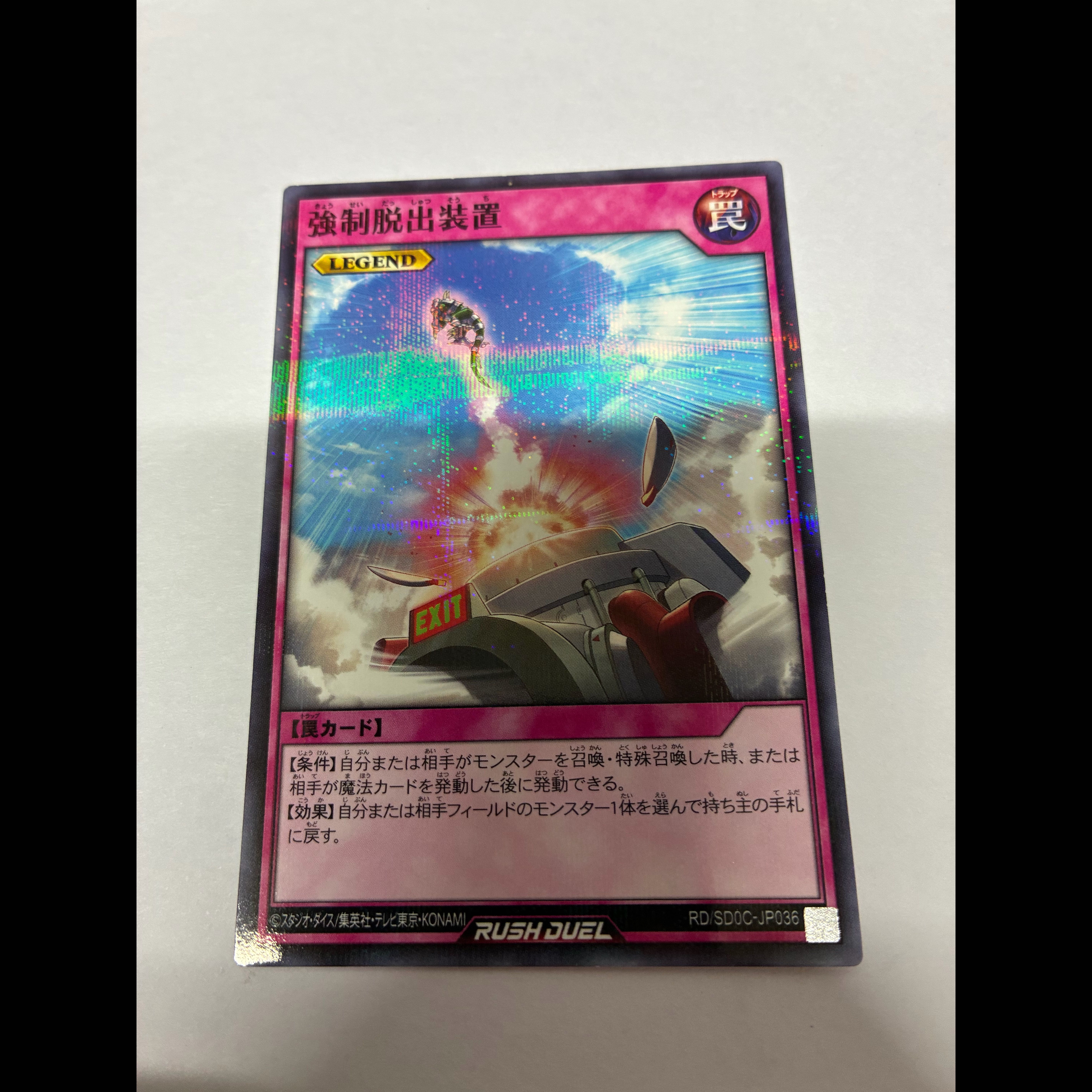 Compulsory Evacuation Device P-N RD/SD0C-JP036 1枚