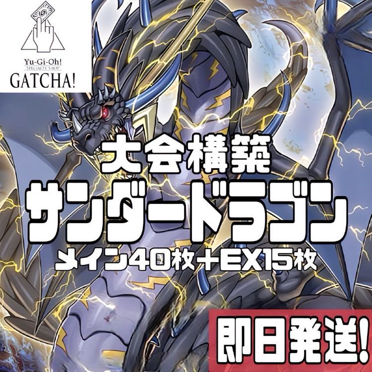 即日発送!大会用【サンダードラゴン 】 デッキ 遊戯王 雷神龍 即日発送!大会用【サンダードラゴン 】 デッキ 遊戯王 雷神龍
