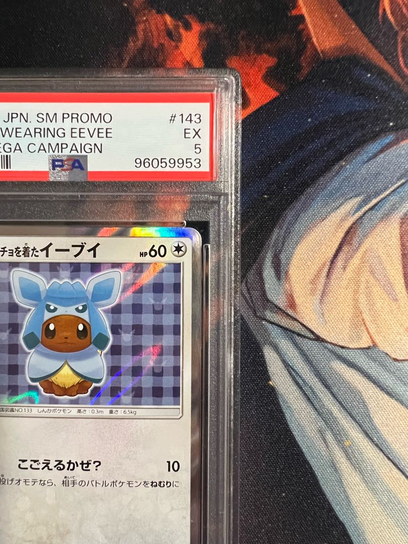 PSA9 【PSA10】ポンチョを着たイーブイ PROMO 143/SM-P