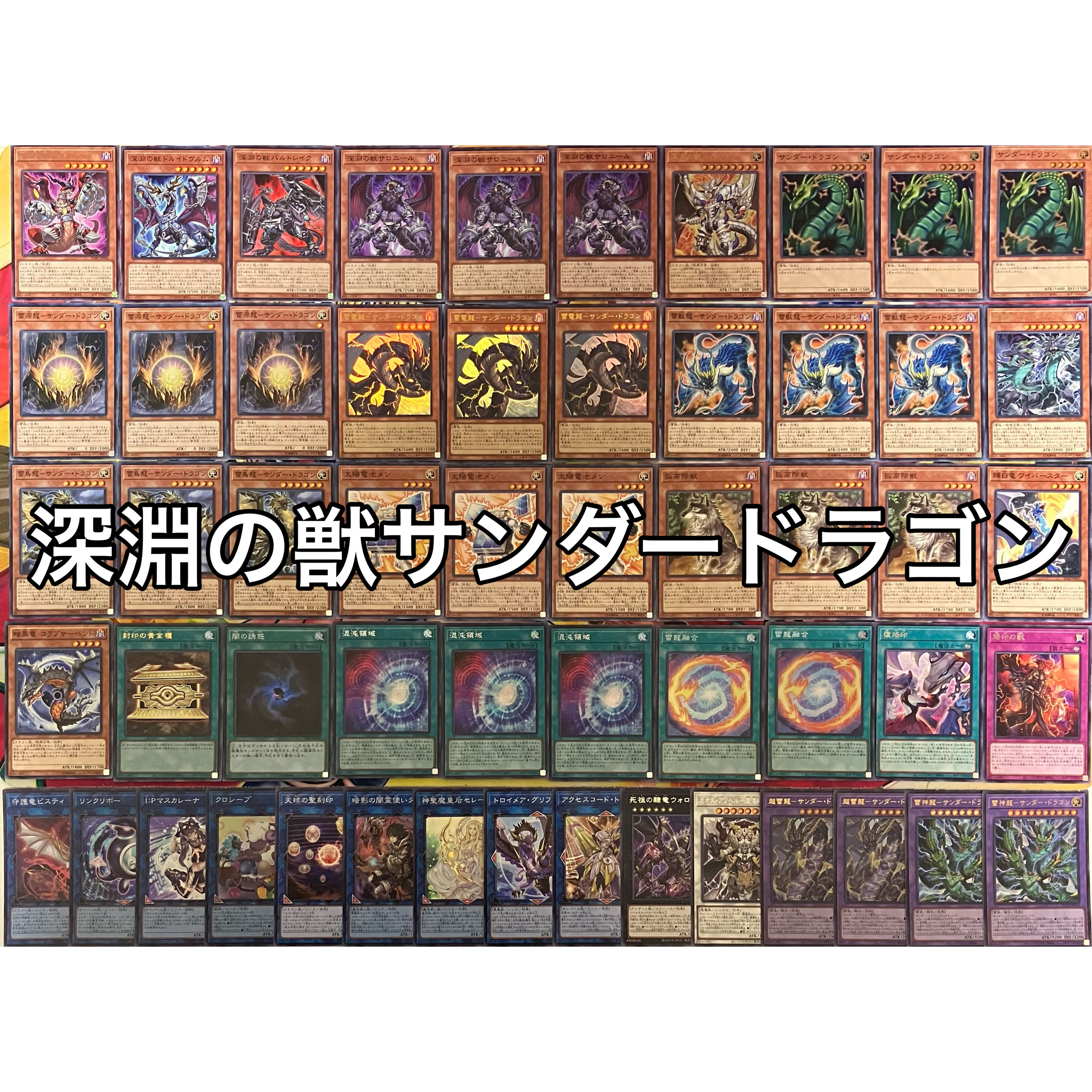 No.1428 Beast of the Abyss Beasted Zapdos Dragon deck Thunder Dragon deck