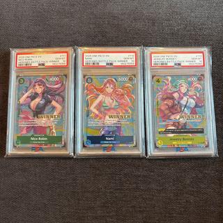 PSA10 3連番 英語版 HEROINES BATTLE PACK WINNER ナミ ロビン ボニー ワンピースカード 3枚