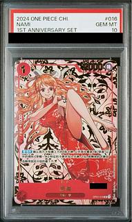 PSA10] Chinese Limited Edition 1st ANNIVERSARY SET Nami R OP01-016 1枚