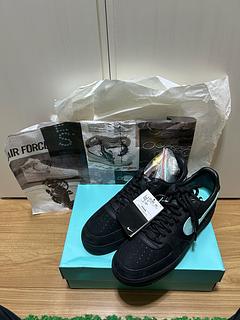 ティファニー × ナイキ エアフォース1 ロー "1837" ブラック/ティファニーブルー 28cm