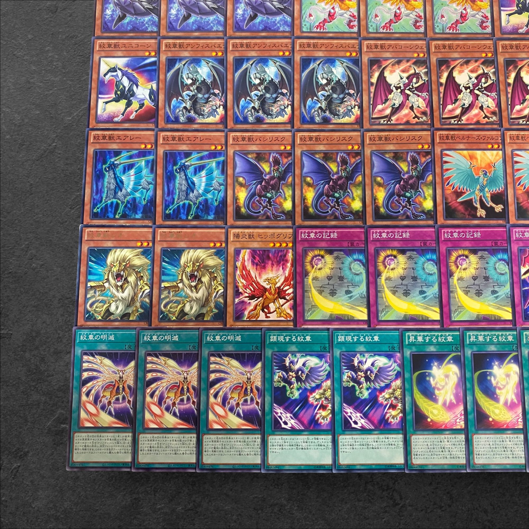 8010【遊戯王】紋章獣〈デッキパーツ〉41枚セット