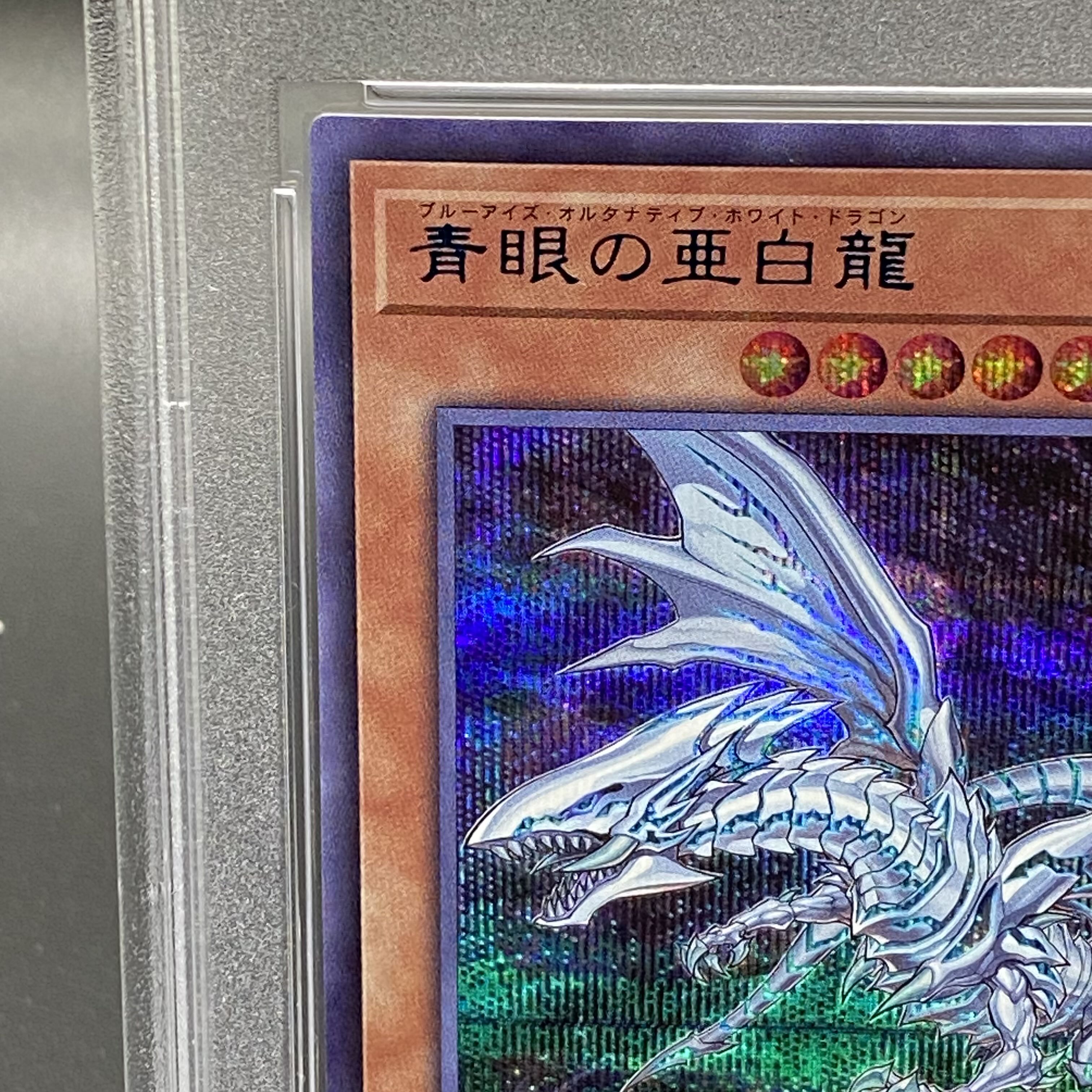 PSA10】青眼の亜白龍 ブルーシークレット {SBPR-JP003}の通販 PSA10】青眼の亜白龍 ブルーシークレット {SBPR-JP003}の通販