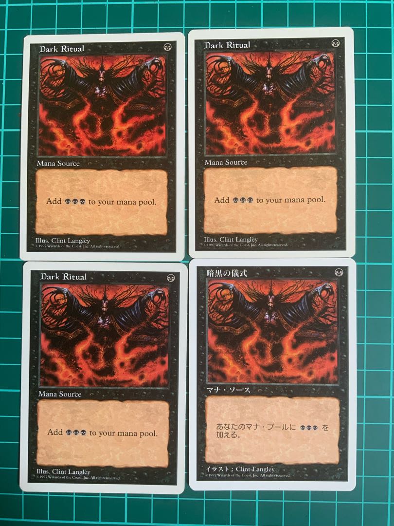 値下げ MTG Dark Ritual 4-card set Magic the Gathering