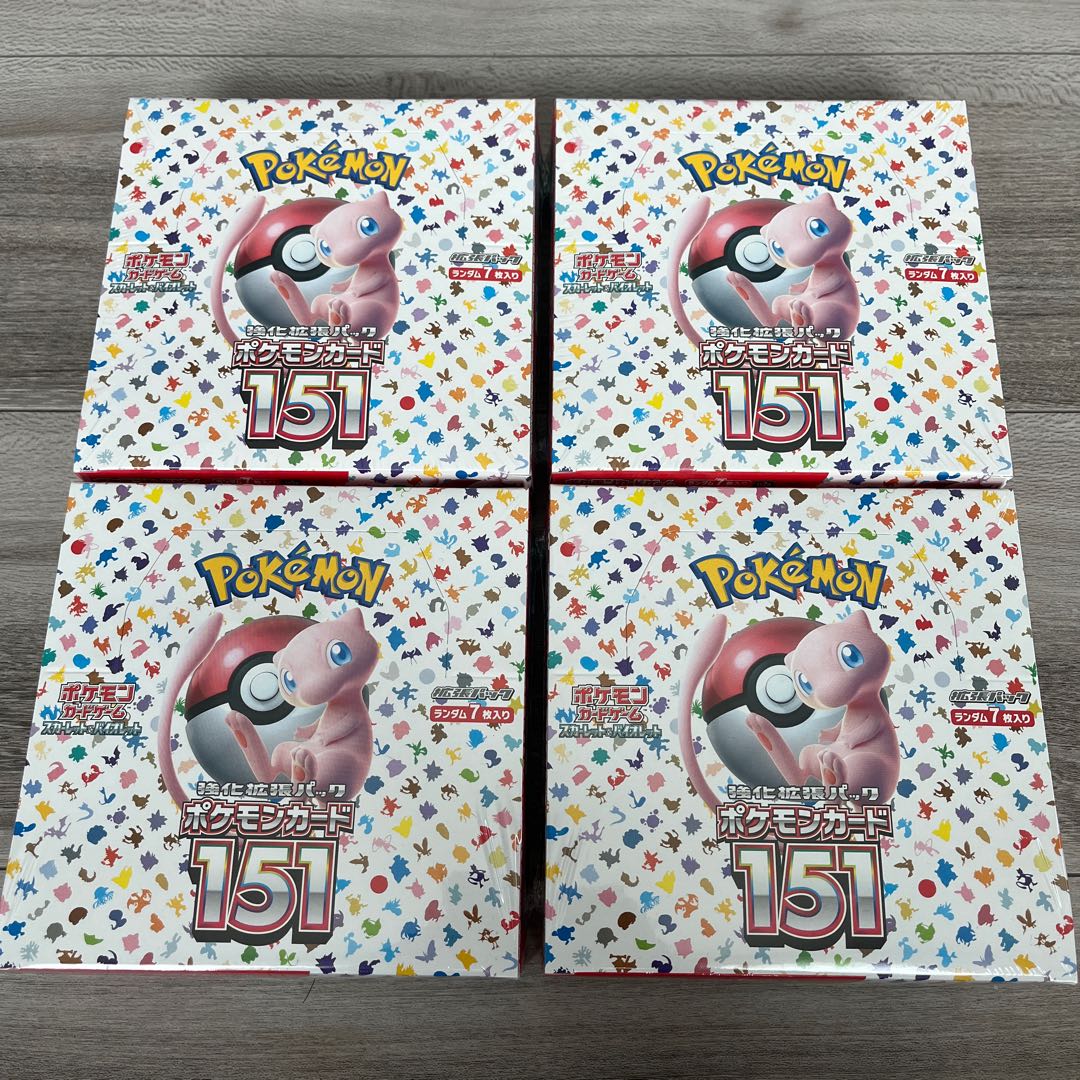 4Box  強化拡張パック「ポケモンカード151（イチゴーイチ）」 未開封BOX  4BOX