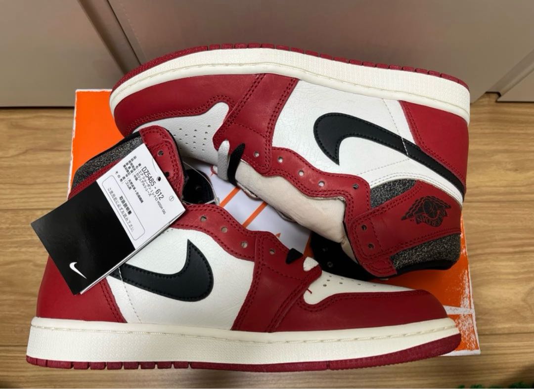 Nike Air Jordan 1 High OG "Lost & Found/Chicago" Varsity Red/Black/Sail/Muslin 27cm