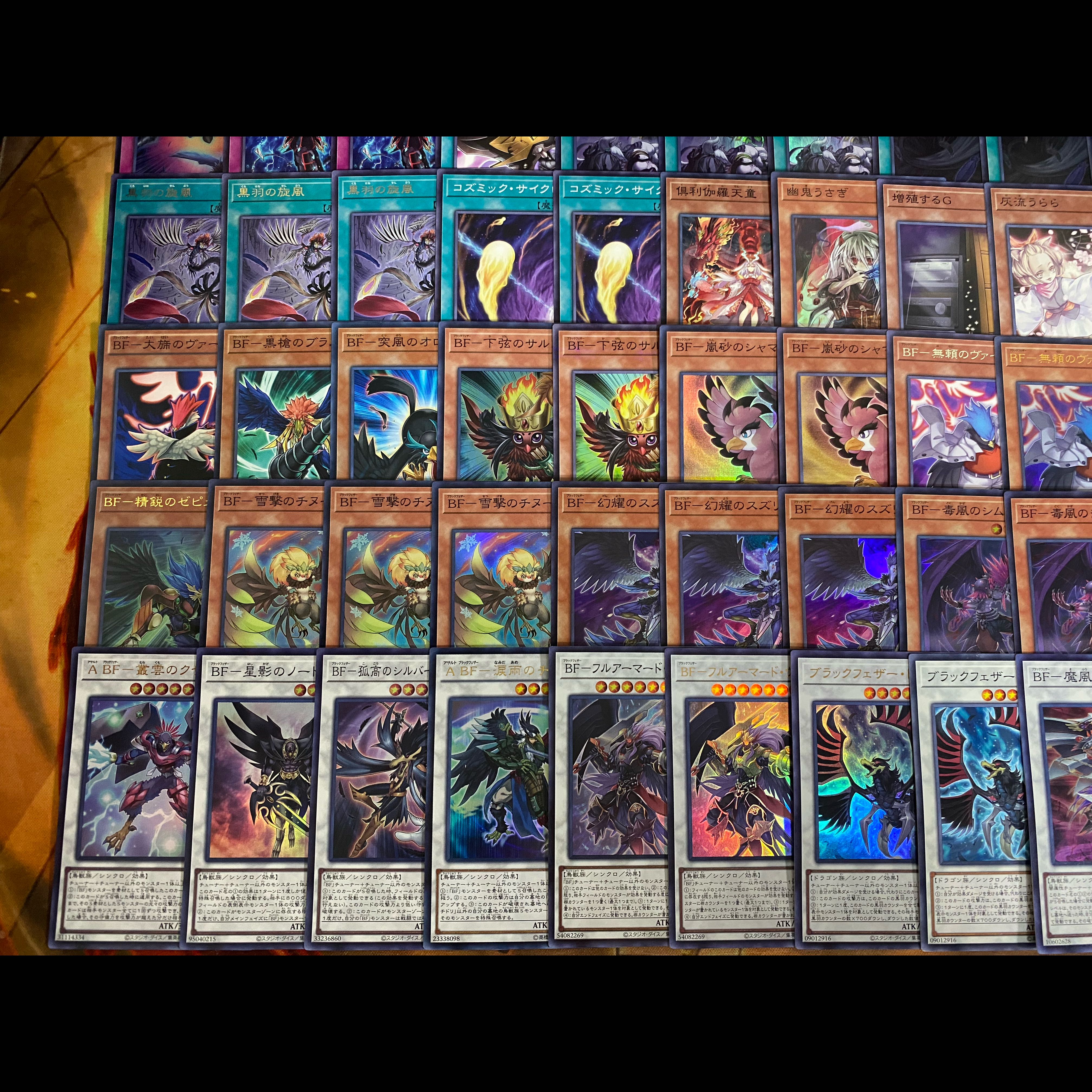 遊戯王　BF ブラックフェザー　本格構築デッキ　大会構築【精鋭のゼピュロス 黒い旋風 ブラックフェザードラゴン 灰流うらら】 1枚