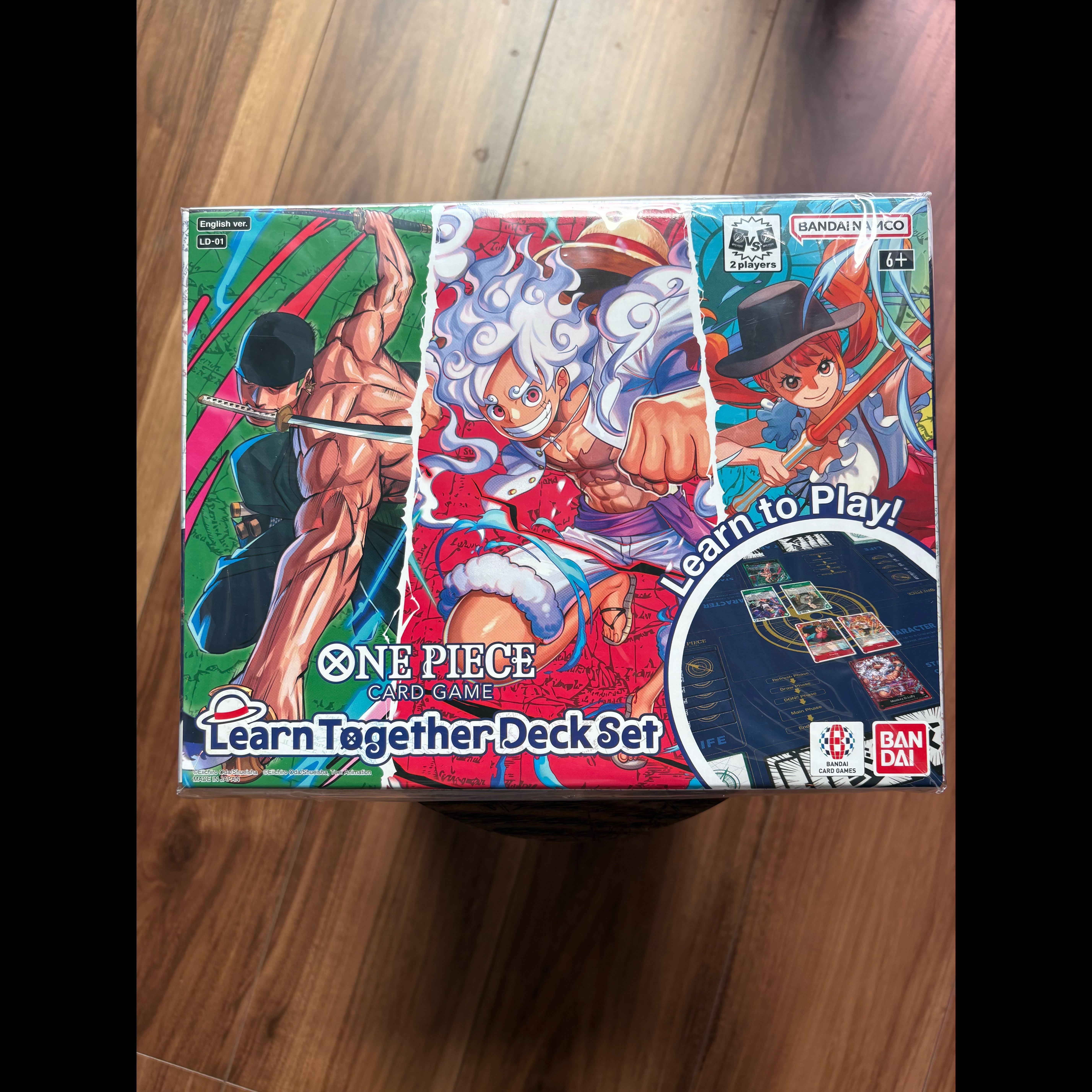 Brand-New, Unopened One Piece Card Game (English Version) "Learn Together" Deck Set 1BOX
