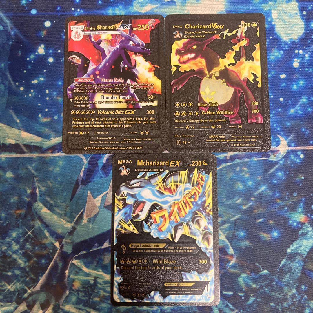 ポケモンカード リザードンGX リザードンVMAX リザードンEX 3枚セット 3枚