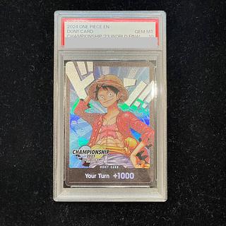 PSA10] Don Card (Monkey D. Luffy) English Version Championship 2023/CS2023 World Final PROMO OP04-092