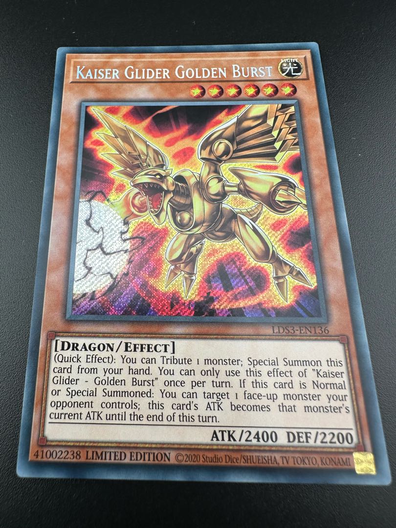 Used] English LDS3-EN136 Kaiser Glider - Golden Burst Kaiser Glider - Golden Burst (Secret Rare) Limited Edition