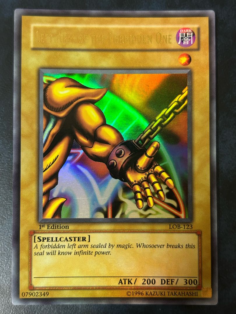 Exodia the Forbidden One 5-card set [LOB-120-124] [Ultra Rare] [Old Asian 1st Edition] [Yu-Gi-Oh!] 5枚