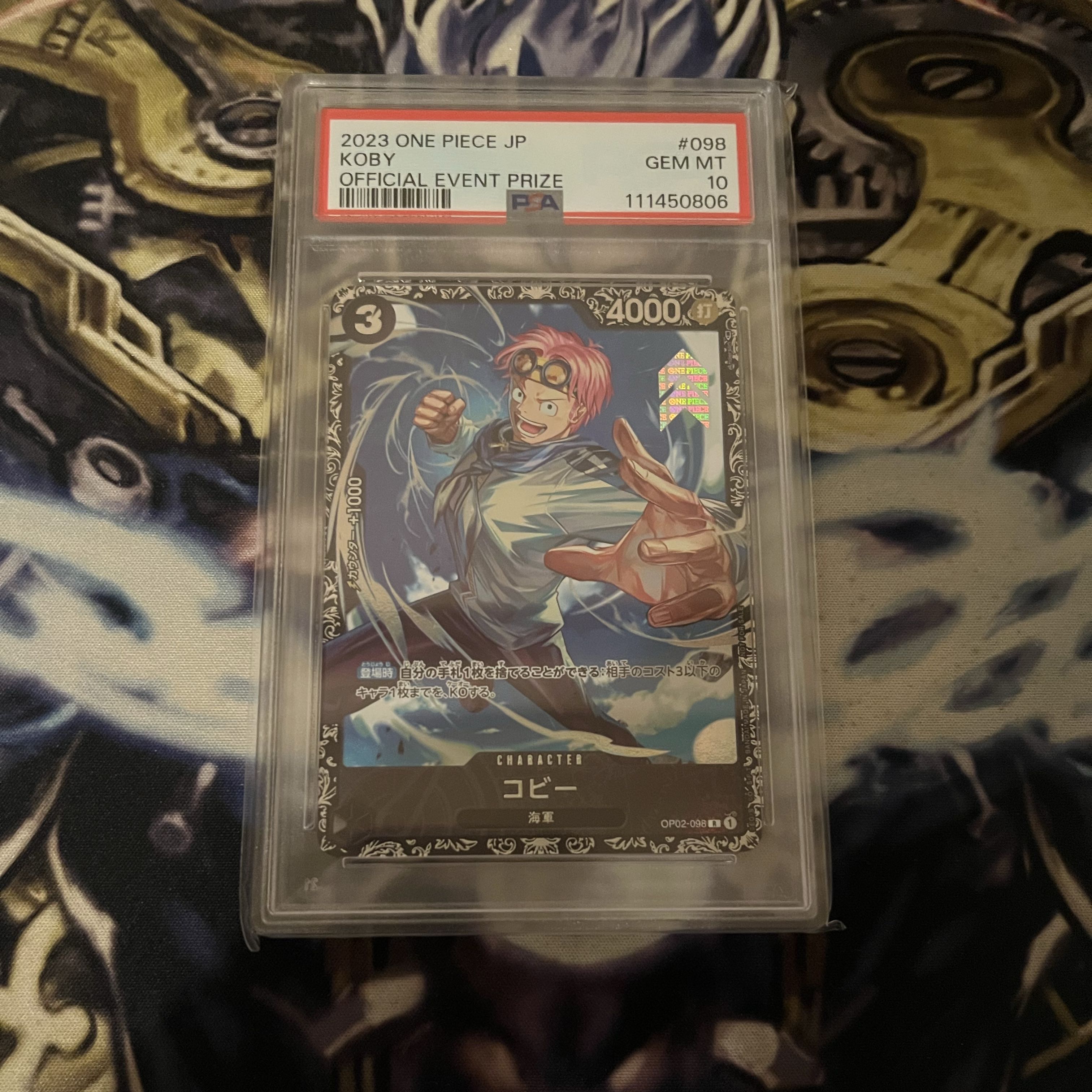 【PSA10】コビー(パラレル)(フラッグシップバトル) R OP02-098 1枚