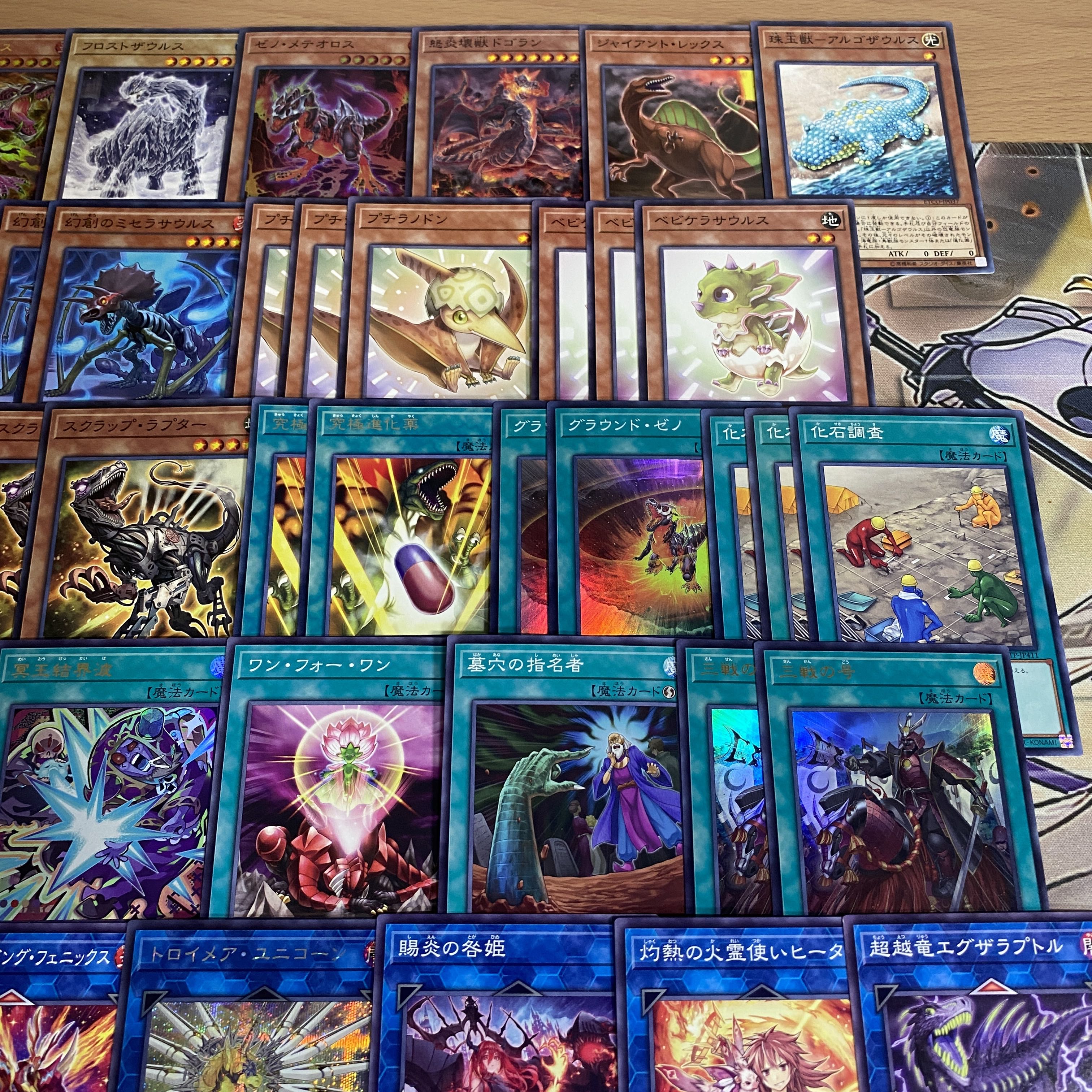 恐竜 デッキ【以下検索 グラウンドゼノ 遊戯王 本格構築 まとめ売り 初期 2期 レリーフ ゲートボール デッキパーツ】 1枚