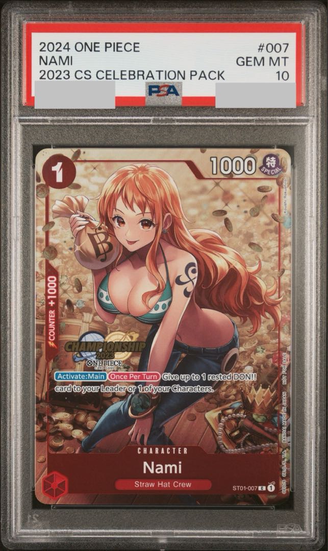 【PSA10】ナミ C パラレル チャンピオンシップ2023 英語版 PROMO ST01-007