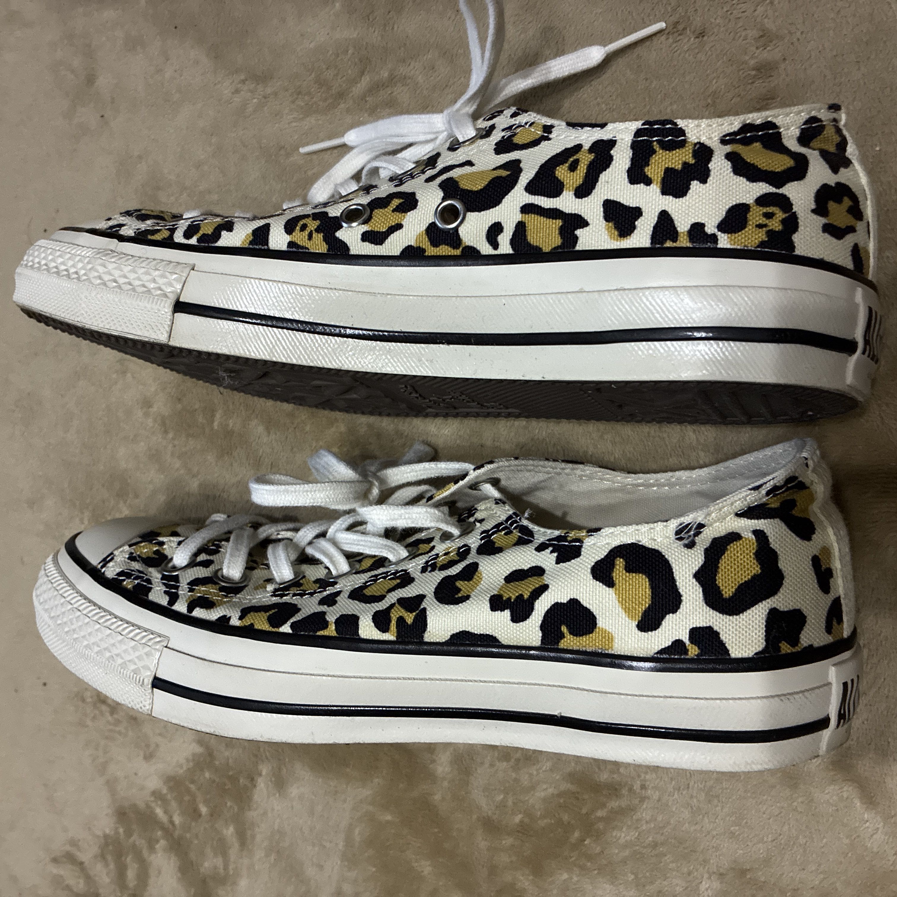 [Like-New] CONVERSE ALL STAR Leopard Low-Top 24.5 24.5cm