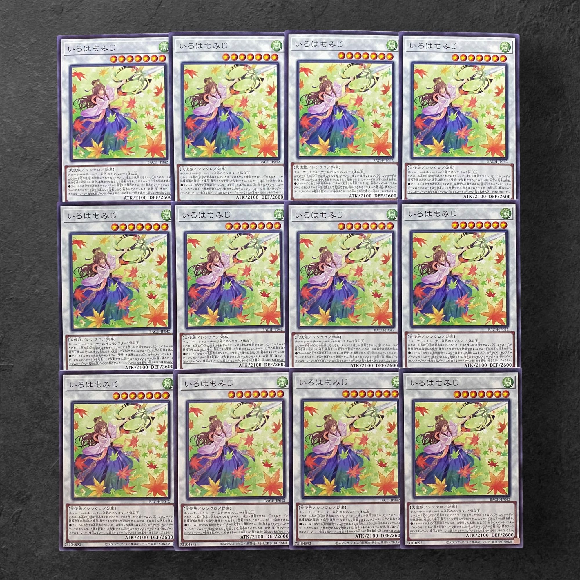 5699【遊戯王】いろはもみじ　12枚セット 12枚