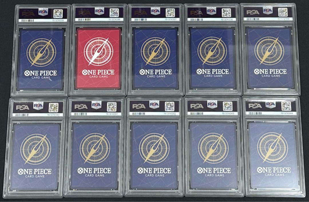 One Piece Premium Card Collection 25th Anniversary Edition PSA10 Sequential Number 10枚