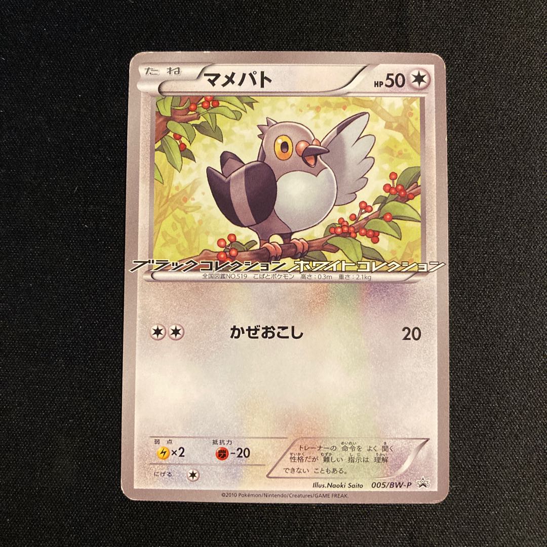 h157 Pidove 005/BW-P Promo Black Collection HoWight Collection Pokémon Trading Card Game 1枚