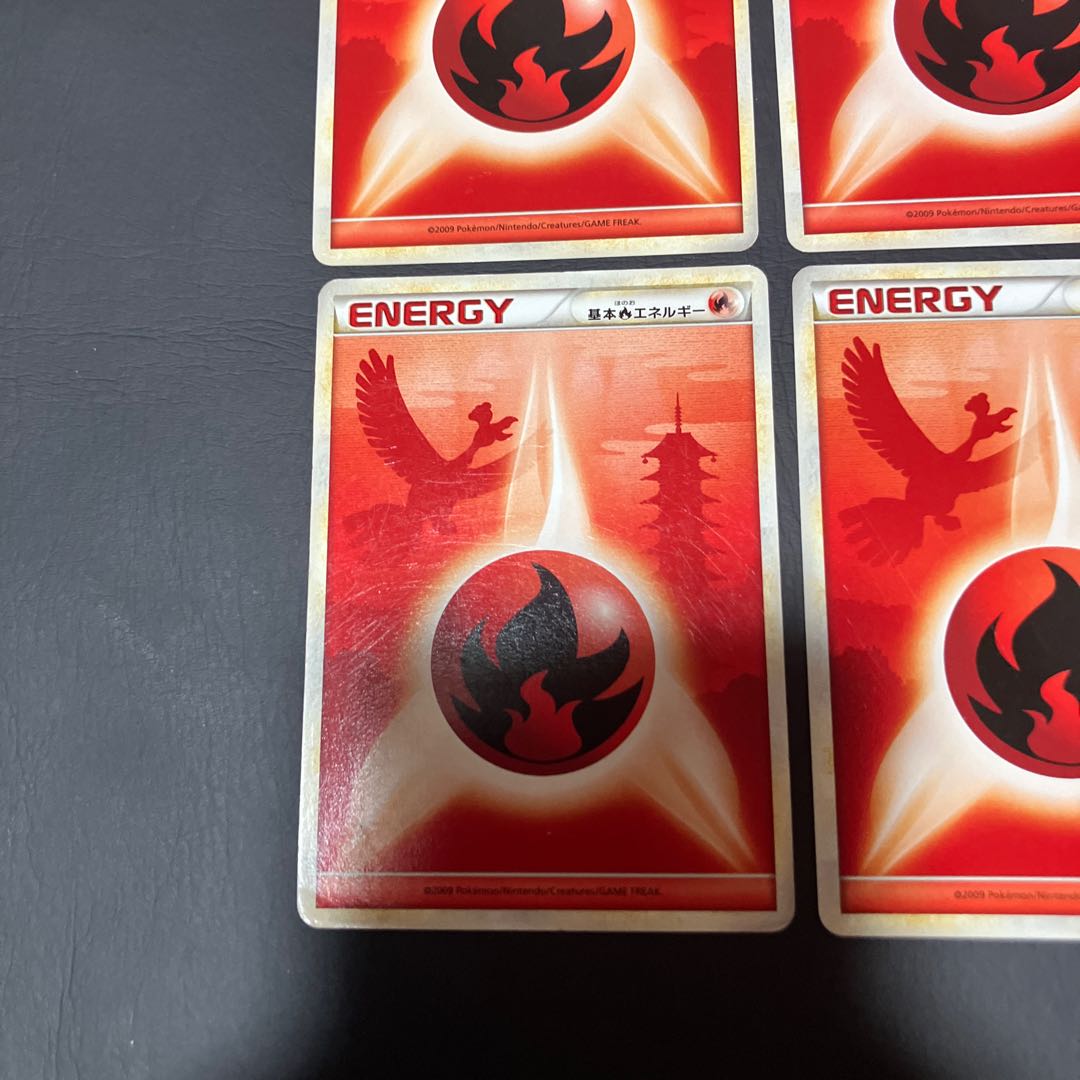 【状態】B ポケカ エネルギーカード　ホウオウ　レジェンド 4枚