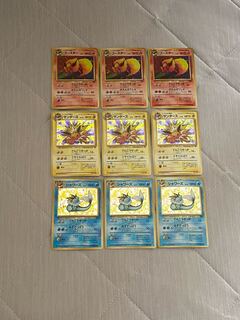 8枚セット(イーブイ,シャワーズ,サンダース,ブースター) 旧裏 まとめ売り ポケモンカード ブースター サンダース シャワーズ 旧裏 キラ