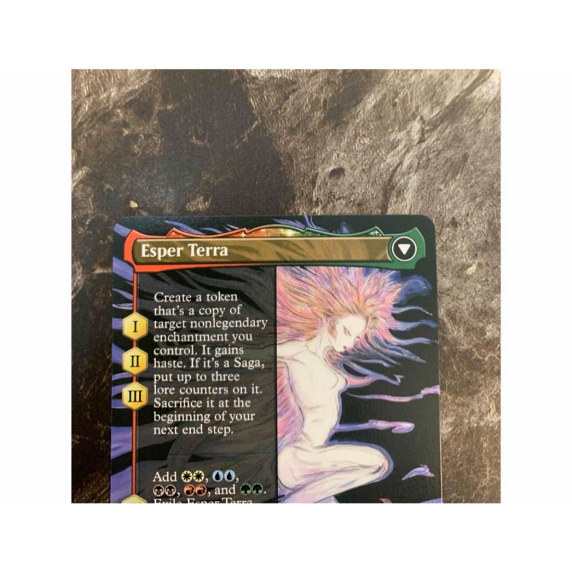 MTG ff 魔導戦士、ティナ　天野喜孝 ギャザリング ボーダーレス 英語 1枚