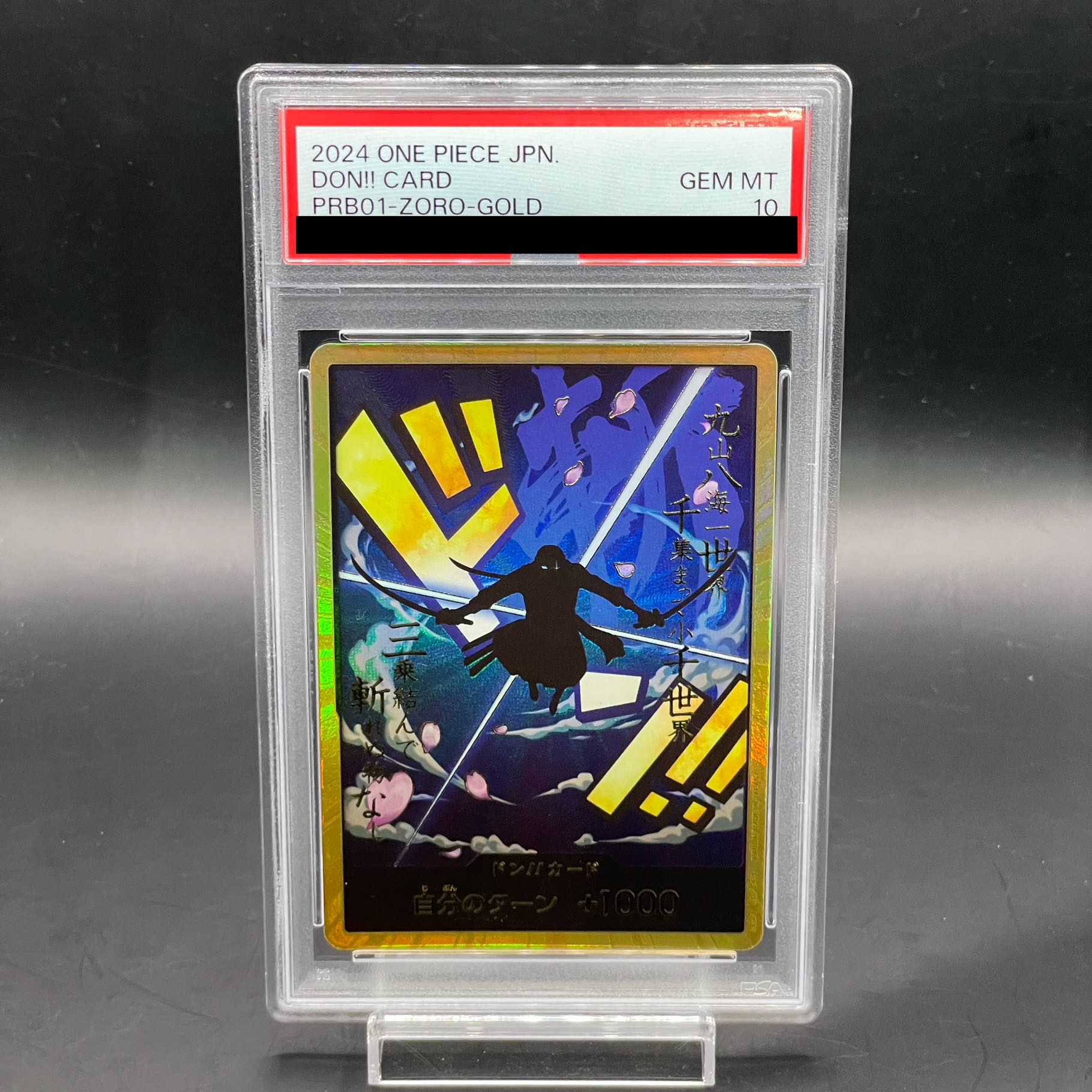 PSA10] Don! Card (Roronoa Zoro)(Parallel)(Super Parallel)
