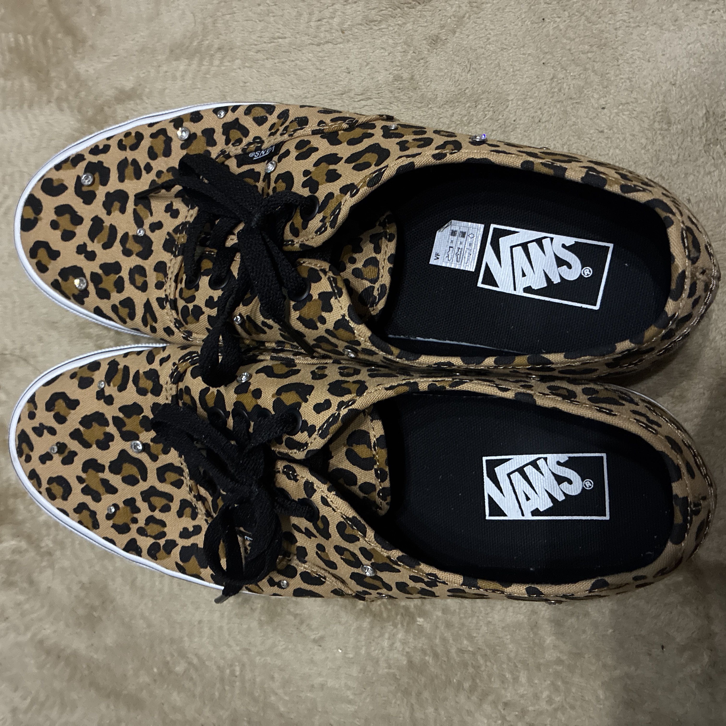 VANS Sneakers, Leopard Print, Rhinestones, 29.0 cm 29cm