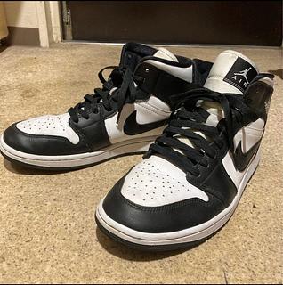 Nike Air Jordan 1 ブラック/ホワイト ハイカット 28cm 28cm