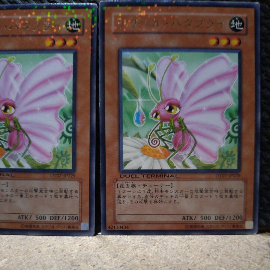 【ぽぽたん】遊戯王  2745  ナチュル・バタフライ レア   2枚 2枚
