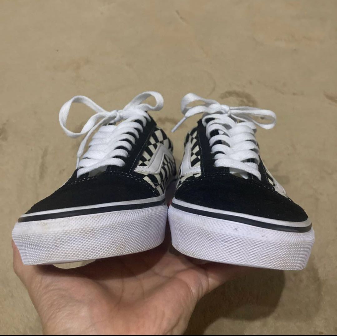 VANS バンズ V36CL+ オールドスクール チェッカー 24.5cm 黒 24.5cm