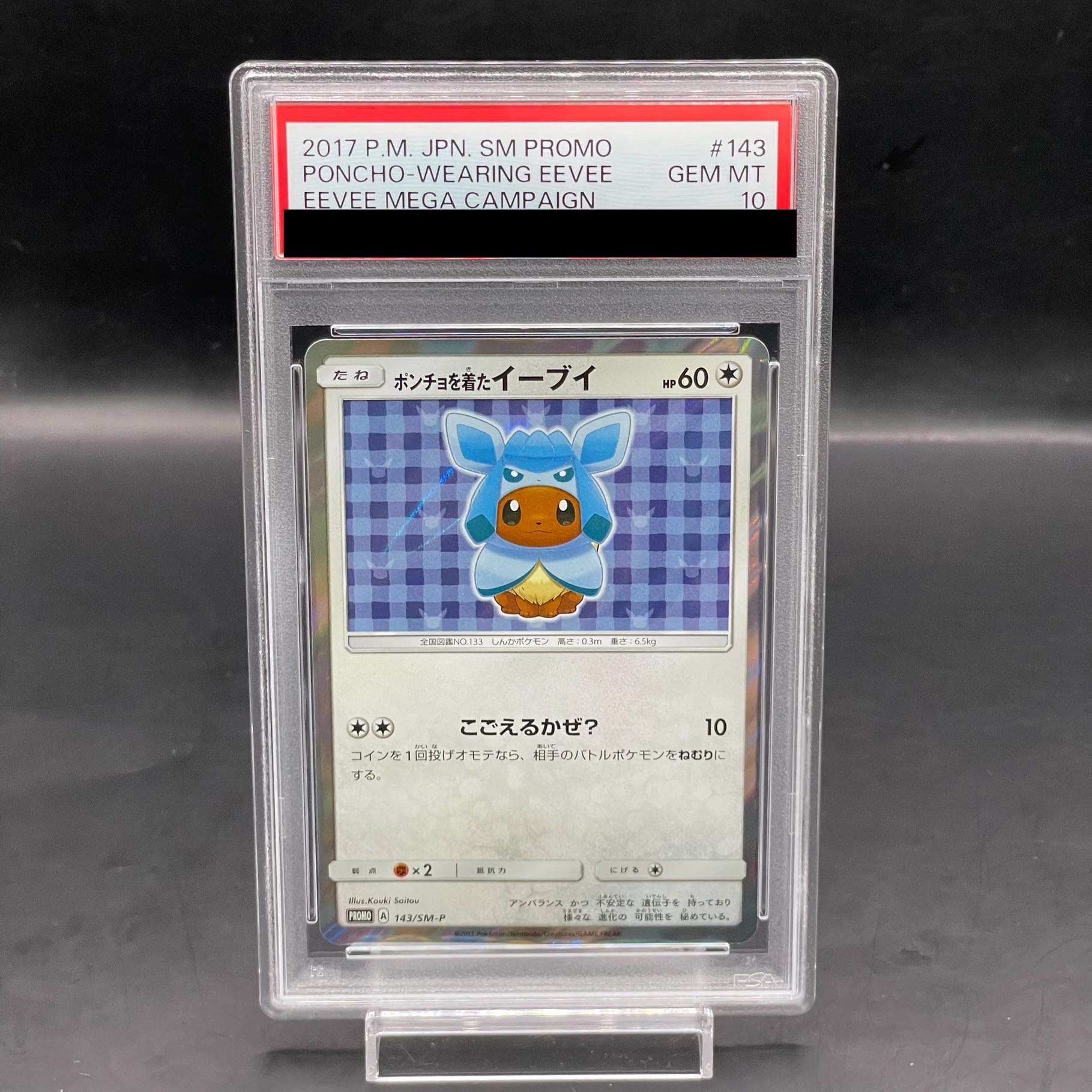 PSA10】ポンチョを着たイーブイ PROMO 143/SM-P (Used) （26683573 