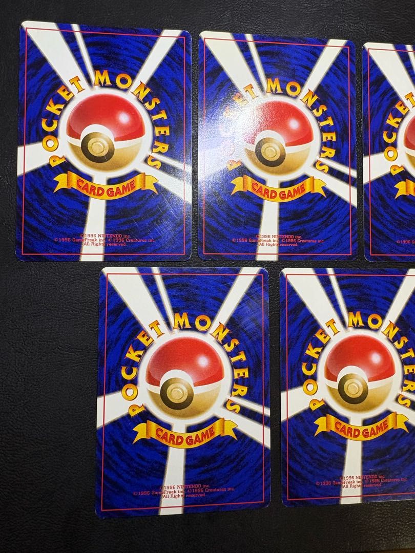 Natsume series normal card set, Pokémon cards old back