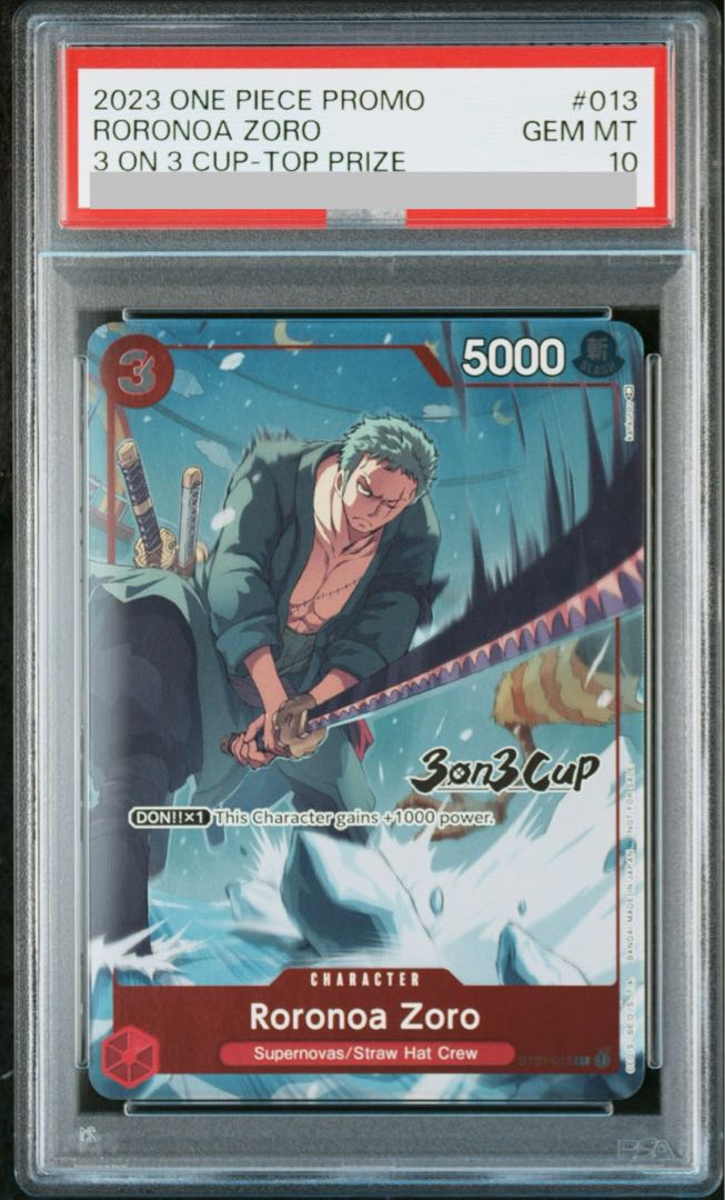 PSA10] Roronoa Zoro 3on3cup Promo Opened PROMO ST01-013 [English Version