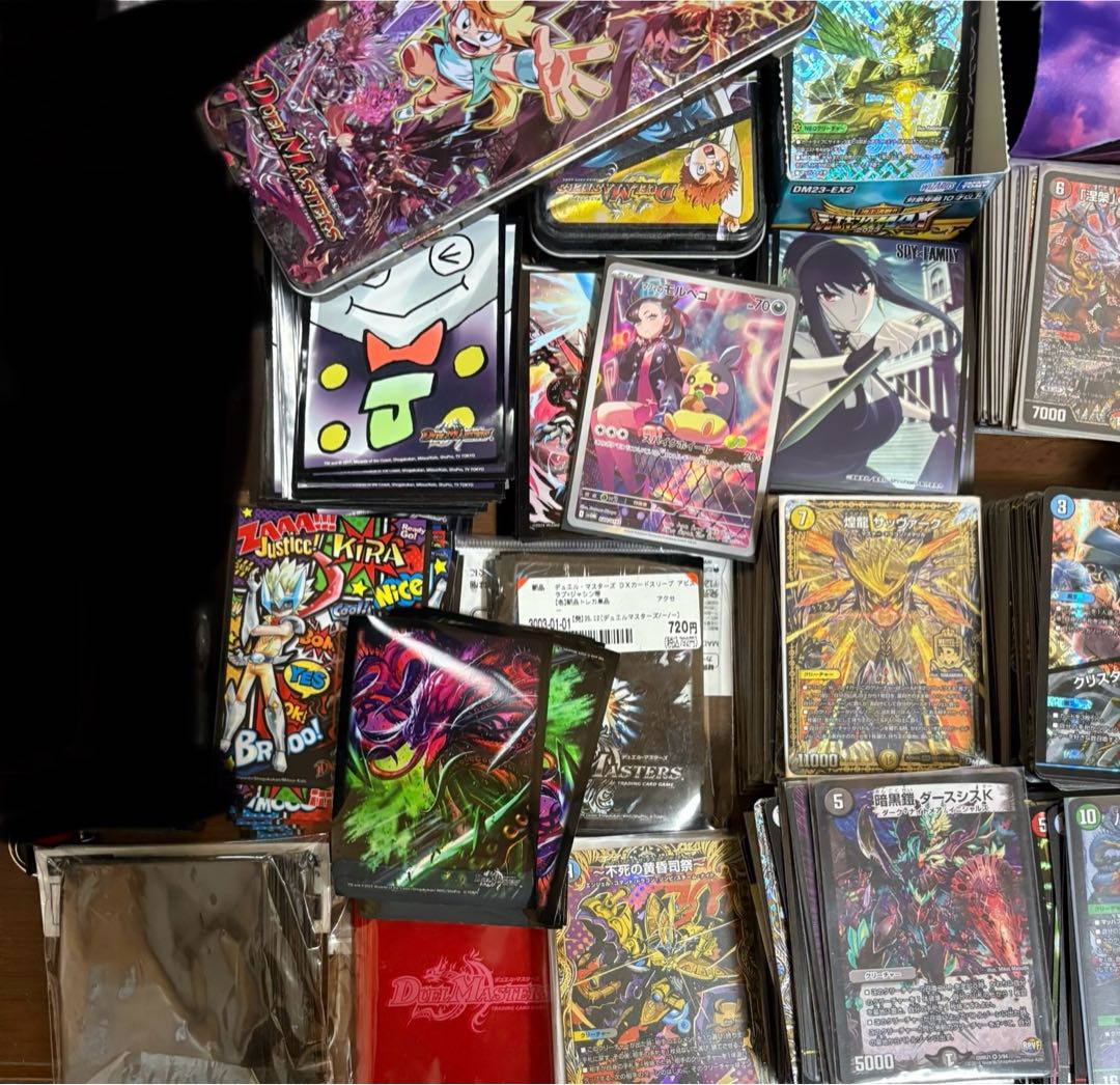 デュエマ引退品、まとめ売り、7デッキ、プレイマット、光り物1000枚以上 1枚
