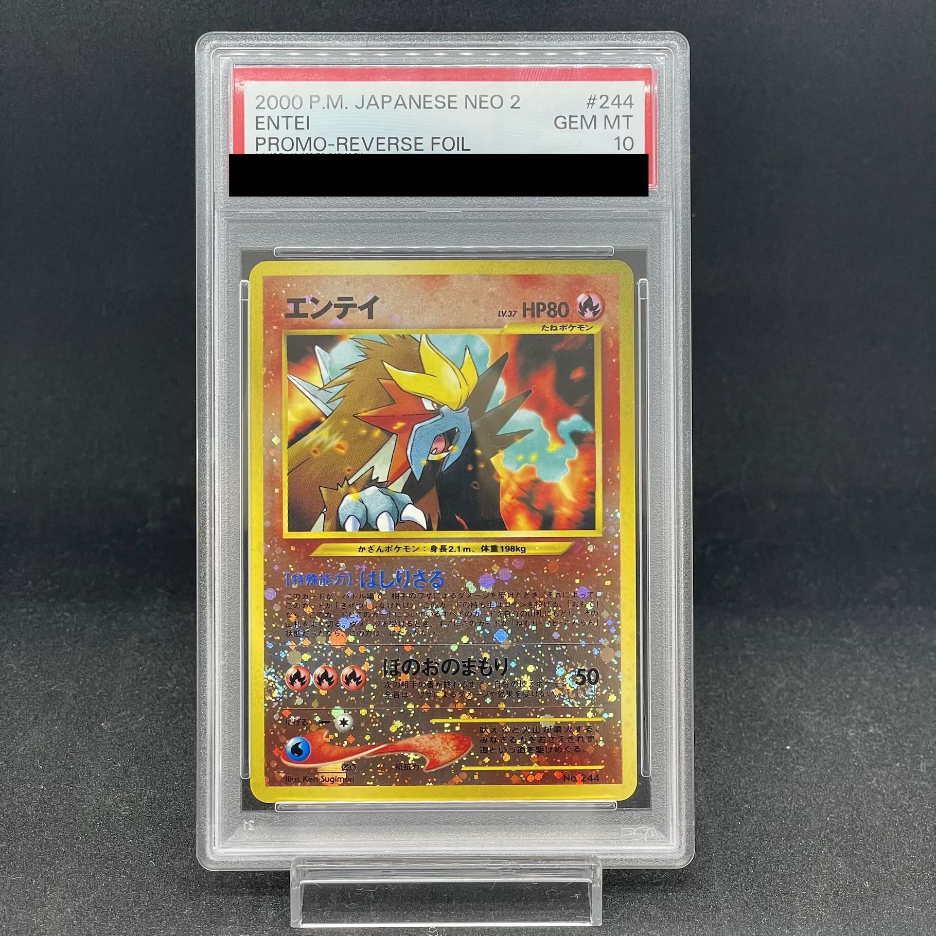 【PSA10】エンテイ プレミアムファイル 旧裏  1枚