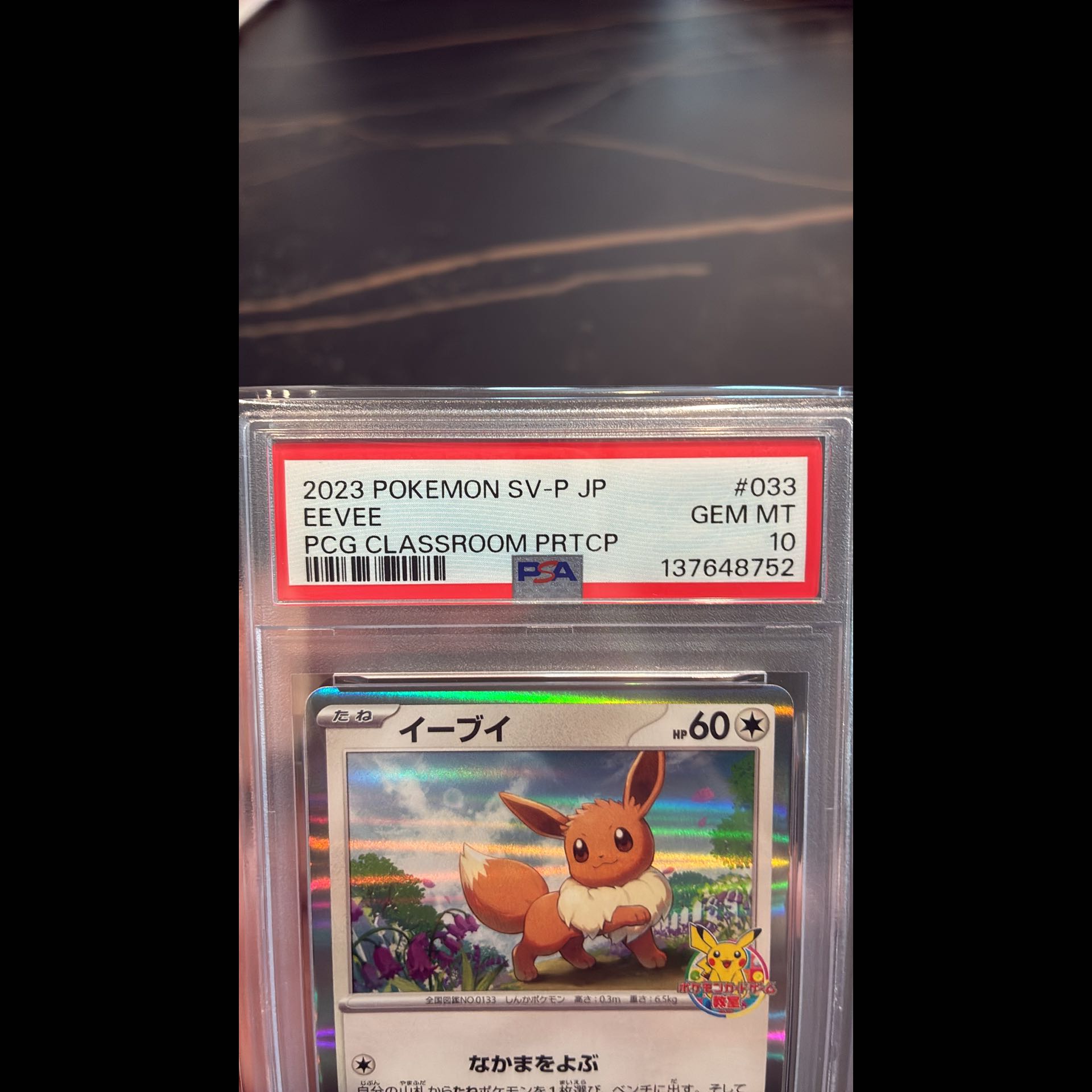 Eevee P Pokémon Card Game Class Participation Prize: Shiny 033/SV-P 1枚