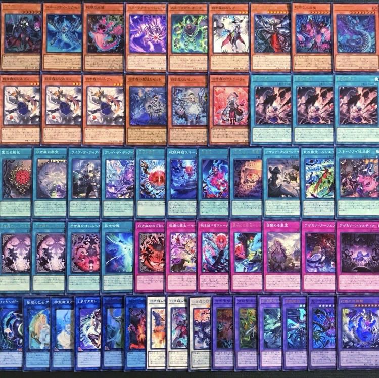遊戯王【新規入り構築!!】白き森アザミナスネークアイデッキ 遊戯王【新規入り構築!!】白き森アザミナスネークアイデッキ