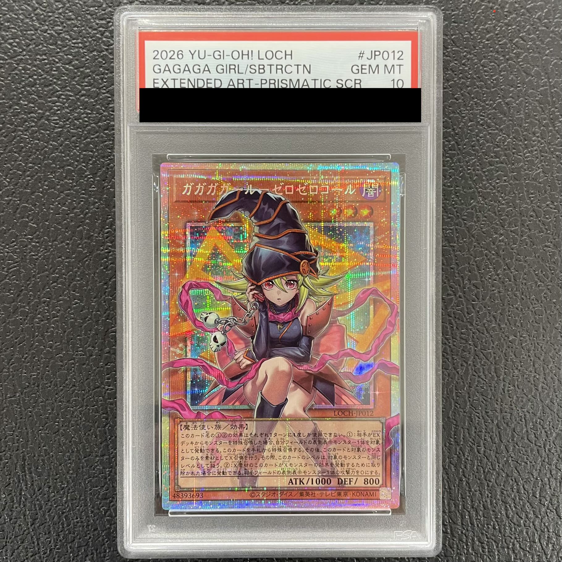 [PSA10] Gagaga Girl - Zero Zero Call (Overframe) Prismatic Secret Rare LOCH-JP012 1枚