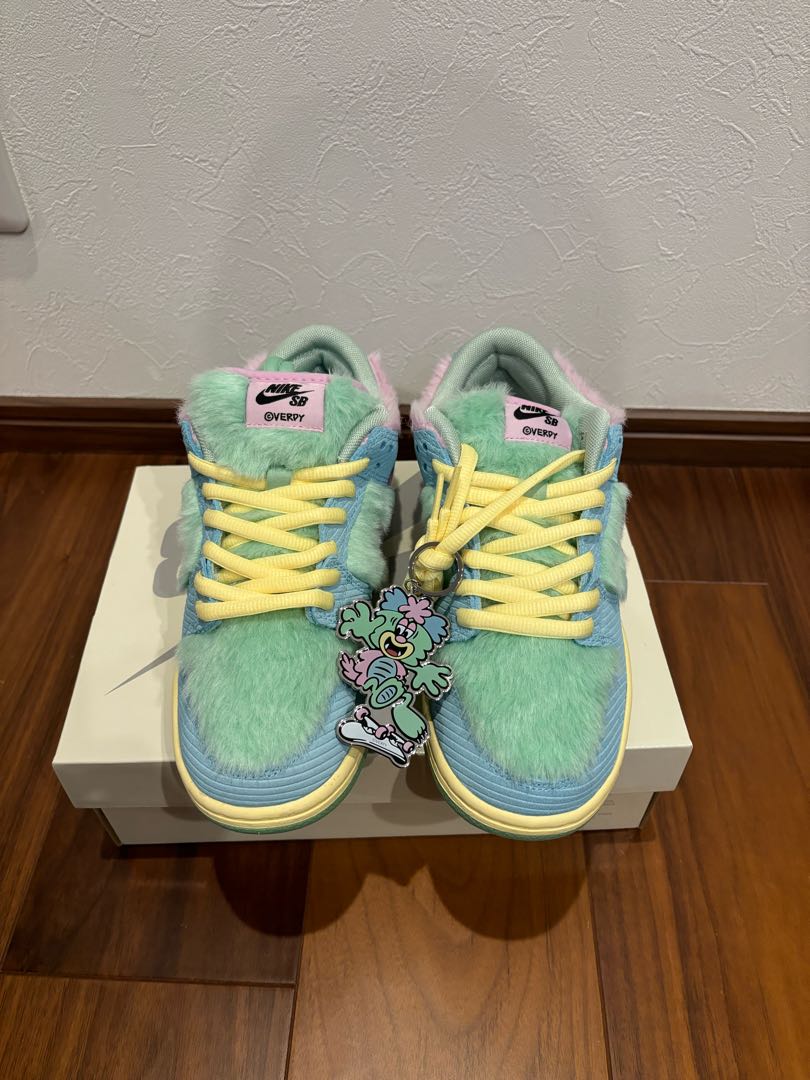 VERDY × Nike SB Dunk Low Pro QS "Visty/Blue Gaze and Enamel Green 24.5cm