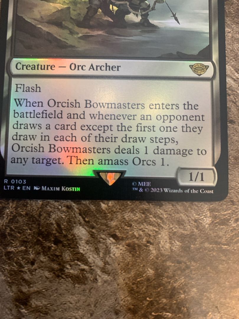 MTG orc archer english foil lord of the rings the lord of the rings the gathering gathering ff