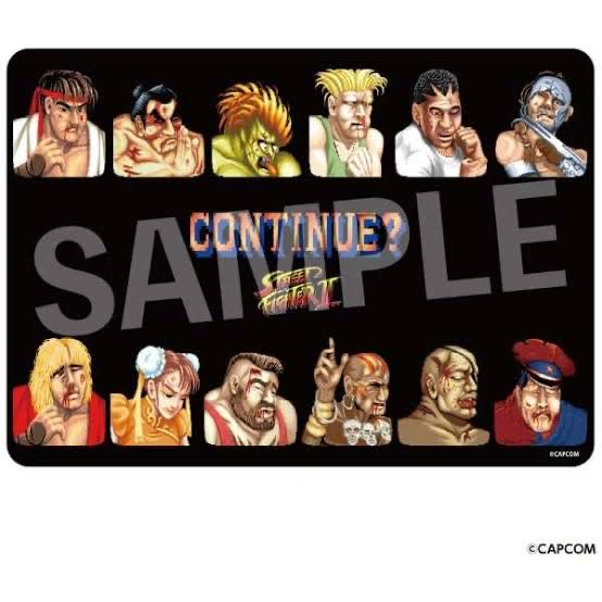 プレイマットNT ストリートファイターII CONTINUE？