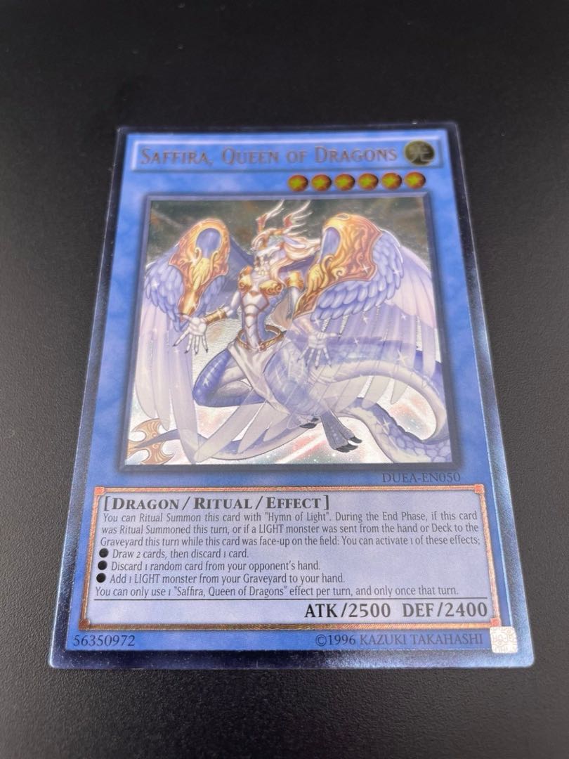 【中古】英語版 DUEA-EN050 Saffira, Queen of Dragons 竜姫神サフィラ  コレクター向け　Ultimate アルティメット　レリーフ　希少