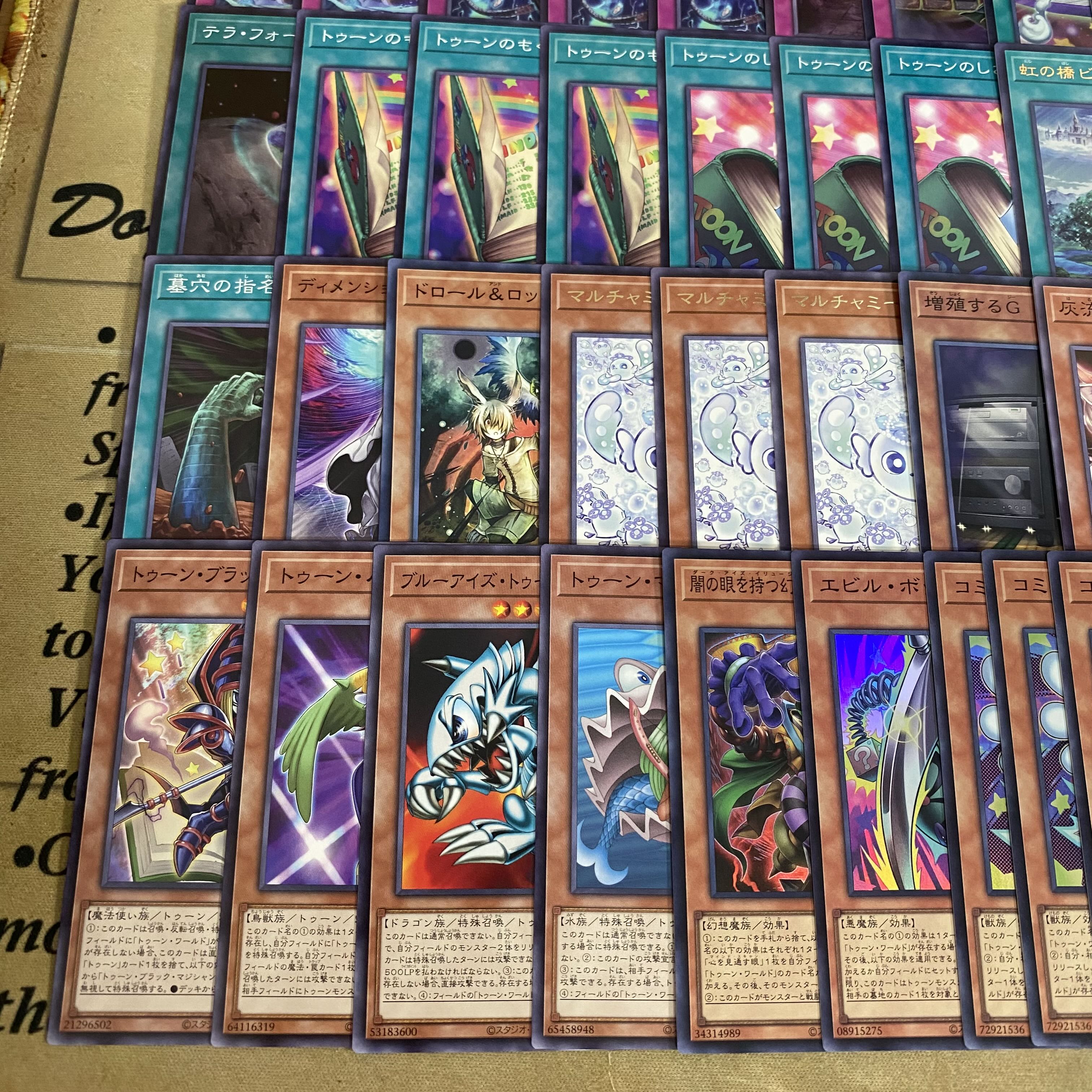 Toon Deck [Yu-Gi-Oh! Full-fledged construction Funny Dark Rabbit: The World of Integrity Toon World REVOLUTION BOOSTER]. 1枚