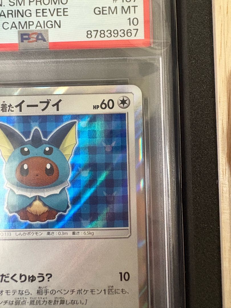 PSA10 超美品 ポンチョを着たイーブイ PROMO 137/SM-P 1枚