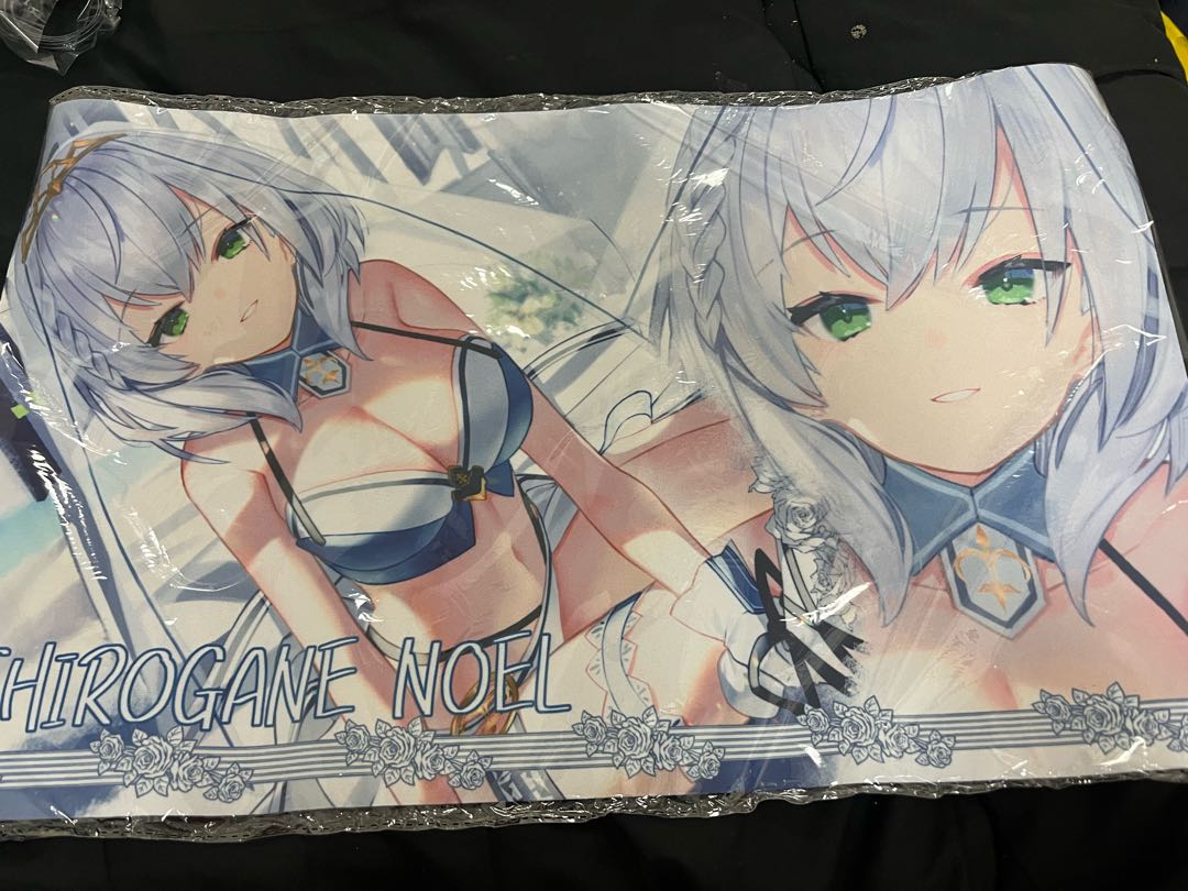Hololive White Silver Noel Playmat