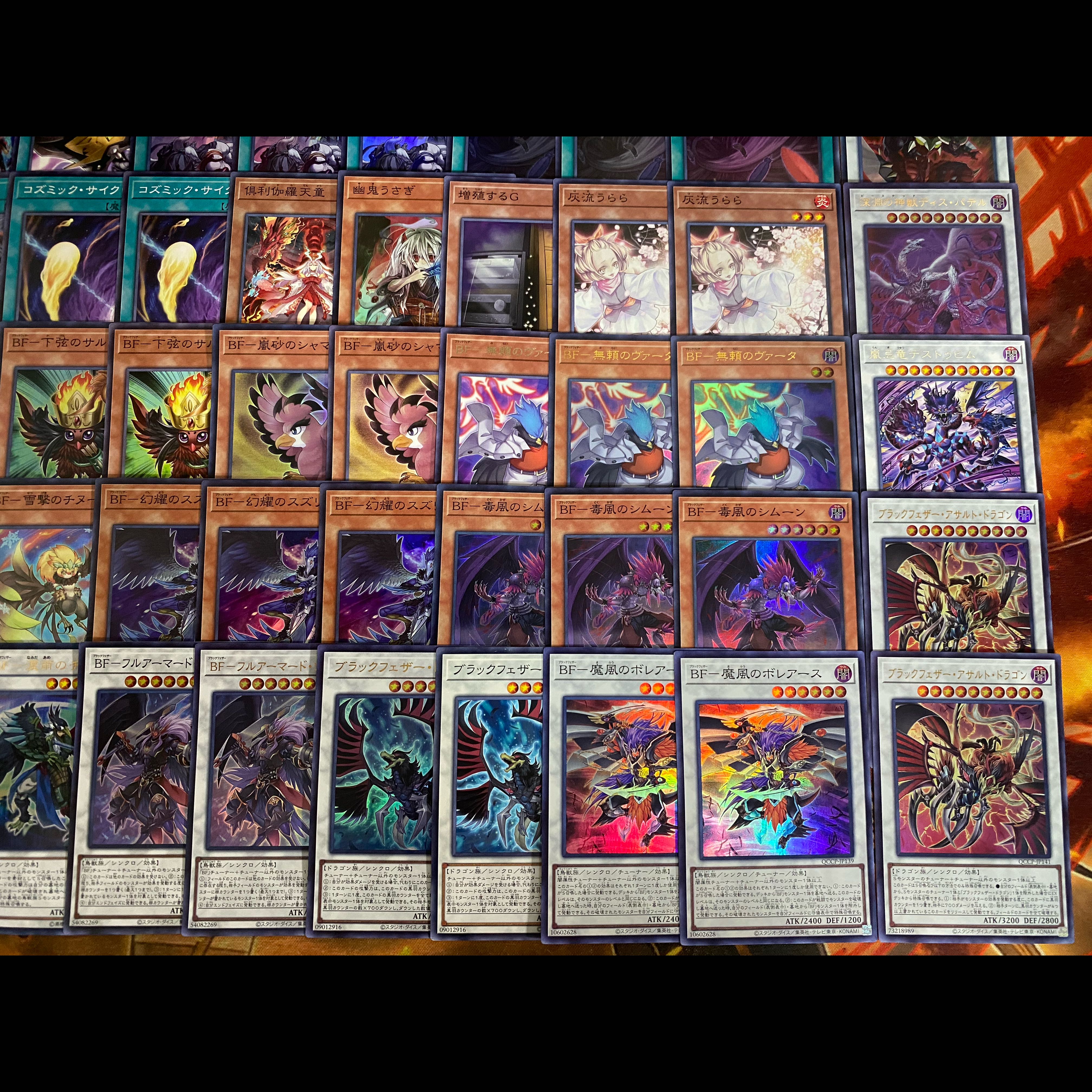 遊戯王　BF ブラックフェザー　本格構築デッキ　大会構築【精鋭のゼピュロス 黒い旋風 ブラックフェザードラゴン 灰流うらら】 1枚