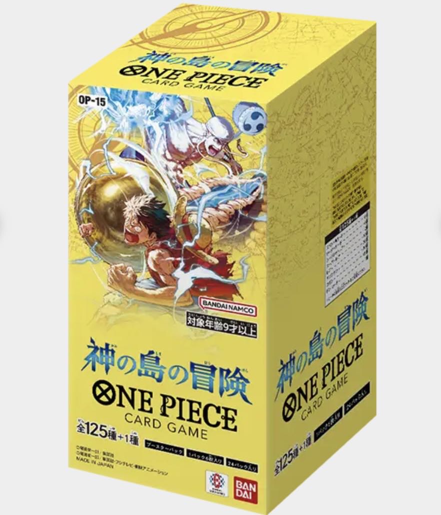One Piece card with tapes of God's Island adventure. 6BOX